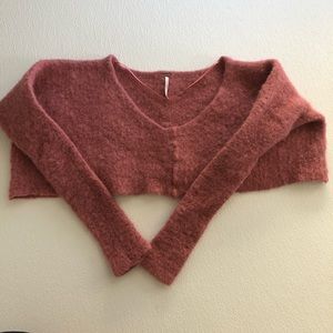Free People High Cropped Long Sleeve Alpaca Wool W’s Size S